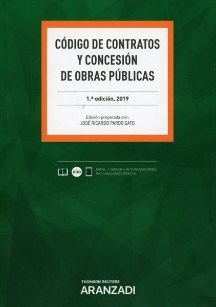 Imagen de Código de contratos y concesión de obras públicas (Papel + e-book), 2019