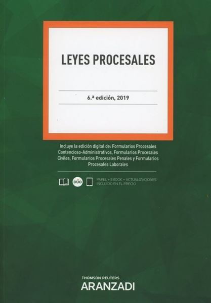 Imagen de Leyes procesales (Dúo), 6ª Ed, 2019