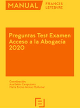 Imagen de Manual Preguntas Test Examen Acceso a la Abogacía 2020