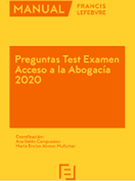 Imagen de Manual Preguntas Test Examen Acceso a la Abogacía 2020