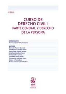Imagen de Curso de Derecho Civil I, 8ª ed, 2019 "Parte General y Derecho de la Persona"