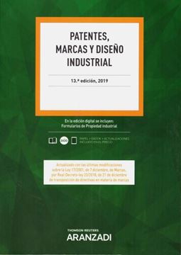 Imagen de Patentes, Marcas y Diseño Industrial, 13ªed. 2019