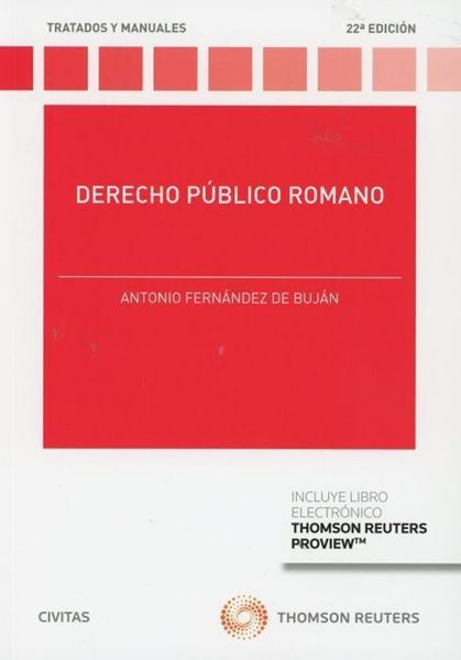 Imagen de Derecho Público Romano, 22ª ed, 2019