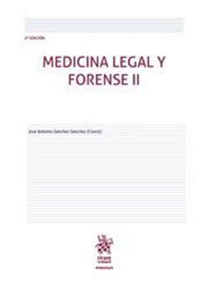 Imagen de Medicina Legal y Forense II 2ª ed, 2018