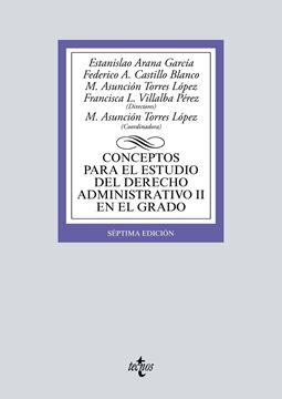 Conceptos para el estudio del Derecho administrativo II en el grado, 6ª ed, 2019