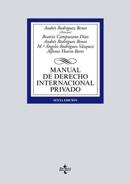 Manual de Derecho Internacional privado, 6ª ed, 2019