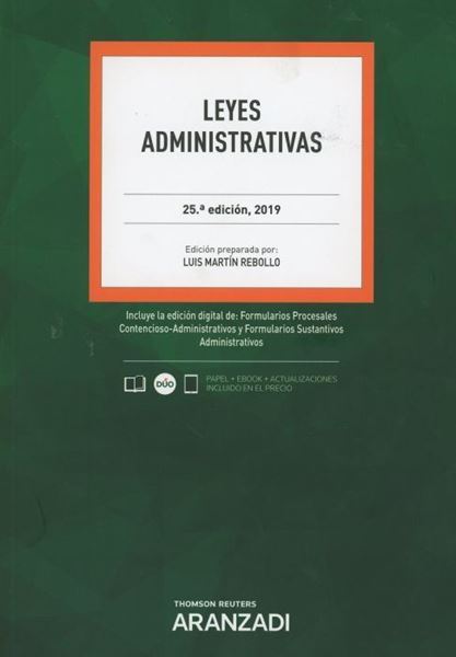 Imagen de Leyes Administrativas, 25ª ed, 2019