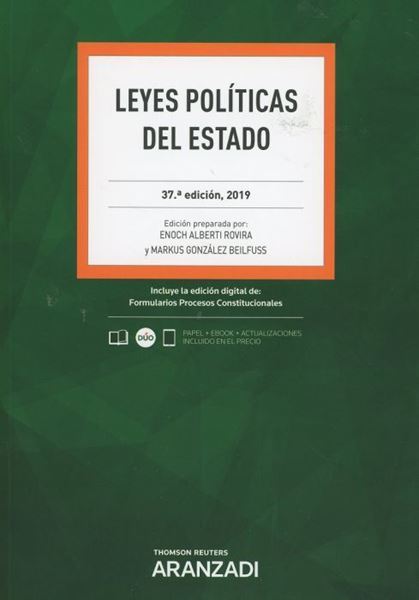 Imagen de Leyes Políticas del Estado, 37ª ed, 2019