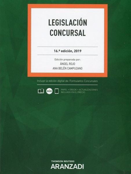 Imagen de Legislación Concursal, 16ª ed, 2019