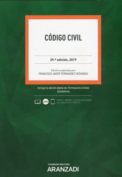 Imagen de Codigo Civil, 29ª ed, 2019