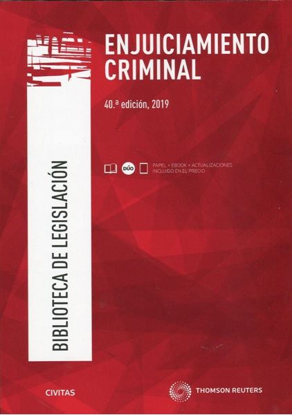 Imagen de Enjuiciamiento Criminal, 40ª ed, 2019