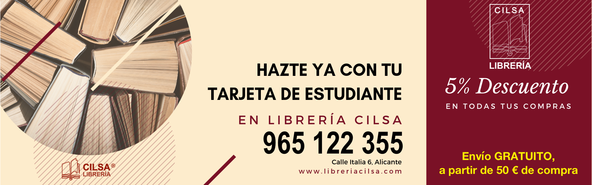 ¡Tu librería universitaria de confianza!