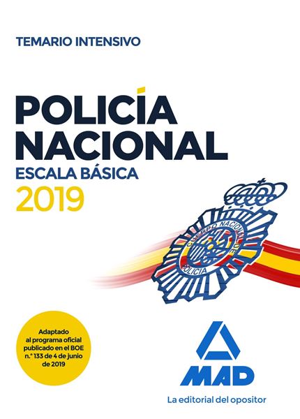 Temario intensivo Policía Nacional Escala Básica, 2019