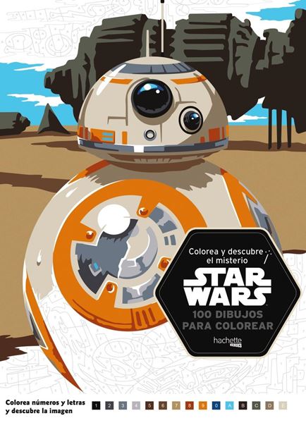 Colorea y descubre el misterio Star Wars