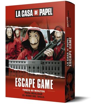 LA CASA DE PAPEL. Escape game "Tenéis 60 minutos para realizar el robo del siglo"