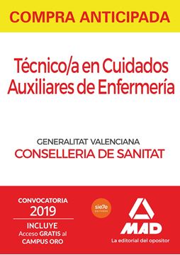 Paquete Ahorro Técnico/a en Cuidados Auxiliares de Enfermería Instituciones Sanitarias de la Consellería "incluye Temarios comunes y test 1 y 2; Temarios específicos; Test parte específica y Simulacros"