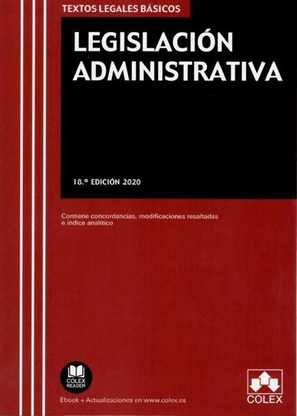Imagen de Legislación Administrativa. 18º Ed, 2020