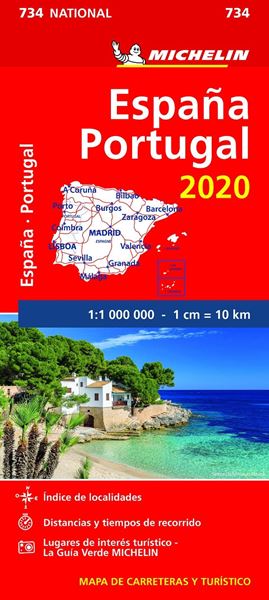 Mapa National 734 España - Portugal 2020