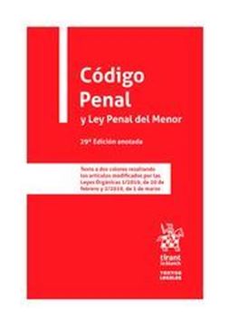 Imagen de Código Penal y Ley Penal del Menor, 29ª ed, 2020