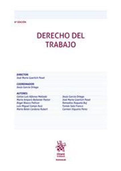 Imagen de Derecho del Trabajo, 8ª ed, 2020