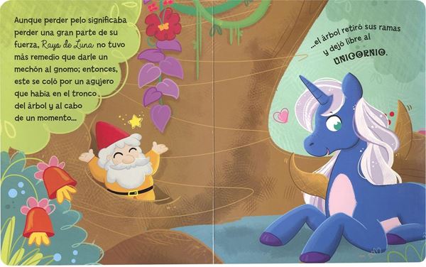 El unicornio Rayo de Luna