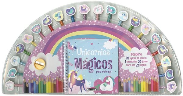 Unicornios mágicos para colorear