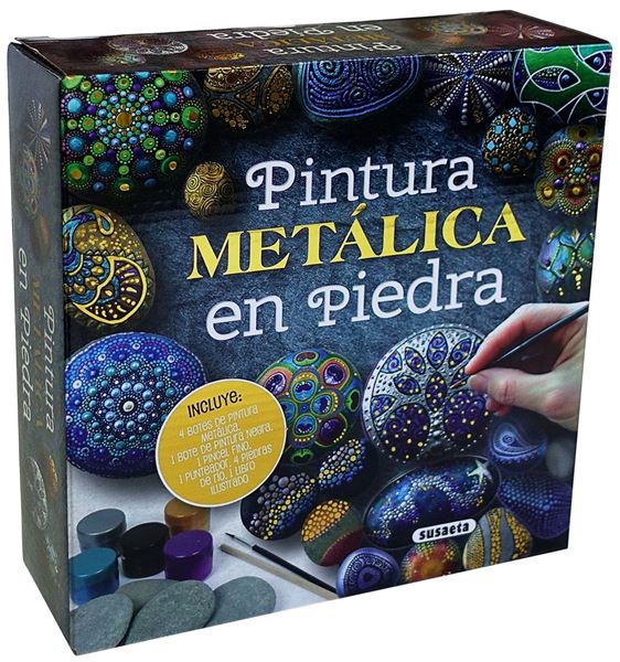 Pintura metálica en piedra