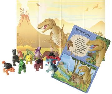 Dinosaurios "10 figuras de animales + un escenario para jugar"