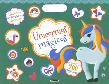 Unicornios mágicos "Colorea y pega"