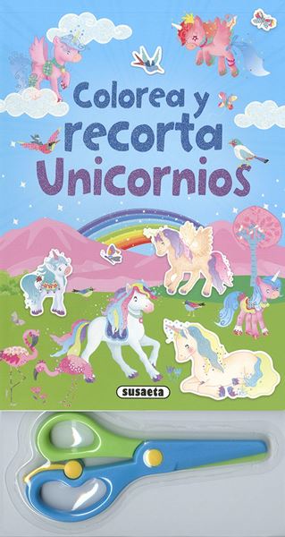 Colorea y recorta unicornios