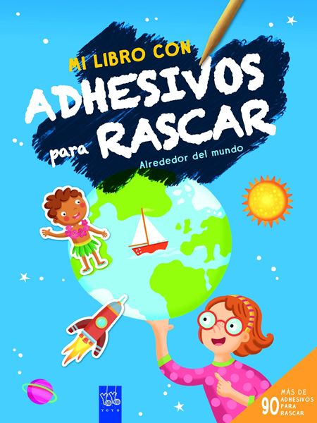 Alrededor del mundo "Mi libro con adhesivos para rascar"