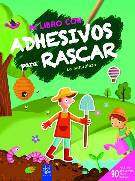 La naturaleza "Mi libro con adhesivos para rascar"