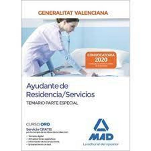 Imagen de Temario Especial de Ayudante de Residencia/Servicios de la Administración de la Generalitat Valenciana. 