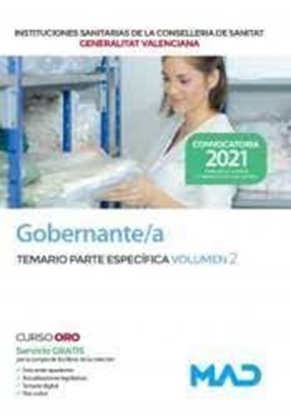 Imagen de Temario Parte Específica Vol. 2 Gobernante/A , 2021 "Instituciones Sanitarias de la Consellería de Sanitat Generalitat Valenciana"