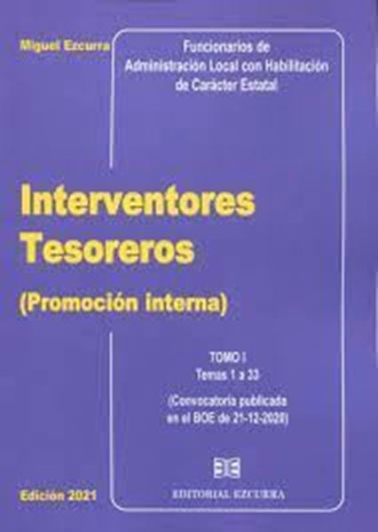 Imagen de Interventores Tesoreros (Promoción Interna) 2 Tomos 2021