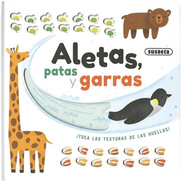 Aletas, patas y garras "toca las texturas de las huellas"