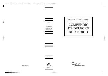 Compendio de derecho sucesorio