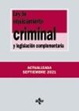 Ley de Enjuiciamiento Criminal y legislación complementaria, 38ª ed, 2021
