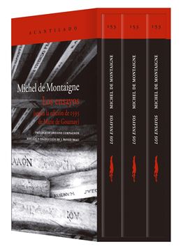 Los ensayos (estuche con tres volúmenes), 2021 "Según la edición de 1595 de Marie de Gournay"