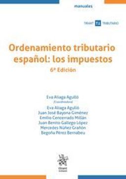 Imagen de Ordenamiento tributario español: los impuestos, 6ª ed, 2021
