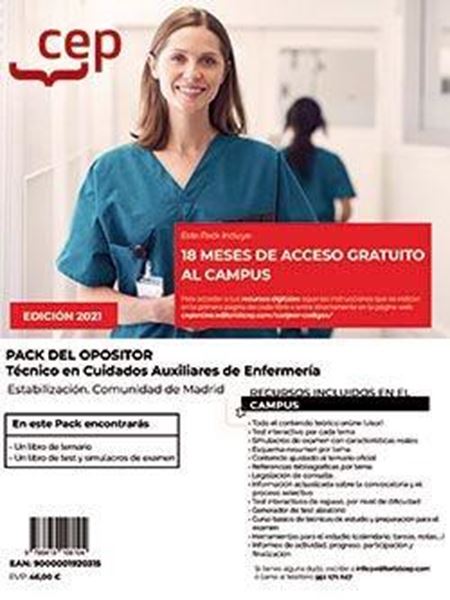 Pack Técnico en Cuidados Auxiliares de Enfermería. Estabilización Comunidad Madrid, 2021