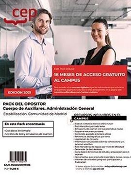 Pack Cuerpo de Auxiliares Administración General. Estabilización. Comunicad de Madrid, 2021