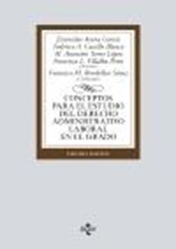 Conceptos para el estudio del derecho administrativo laboral en el grado, 3ª ed, 2022