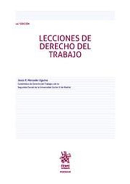 Imagen de Lecciones de derecho del trabajo, 14ª ed, 2021