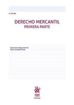 Imagen de Derecho Mercantil. Primera Parte, 6ª Ed, 2022