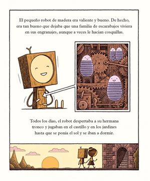 Pequeño robot de madera y la princesa tronco, El