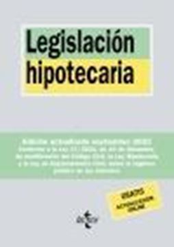 Legislación hipotecaria, 37ª ed, 2022