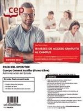 Pack Opositor Cuerpo General Auxiliar de la Administración del Estado, 2022 "Turno libre, 18 Meses de acceso grautito al campus"