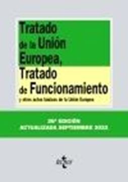 Tratado de la Unión Europea, Tratado de Funcionamiento, 26ª ed, 2022 "y otros actos básicos de la Unión Europea"