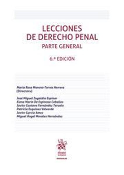 Imagen de Lecciones de derecho penal. Parte General, 6ª ed, 2022